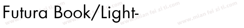 Futura Book/Light字体转换
